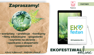 Więcej o: Ekologiczny Festiwal Online EKOfeston z okazji Dnia Ziemi