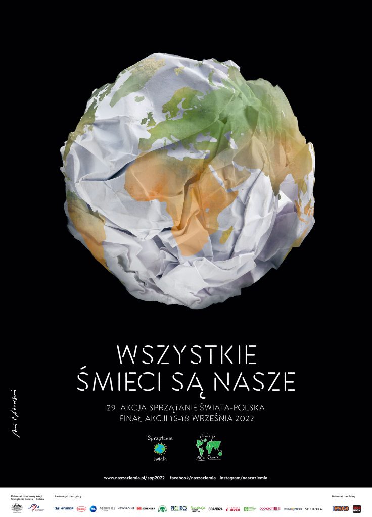 Plakat Wszystkie śmieci są nasze - Akcja Sprzątanie Świata 2022